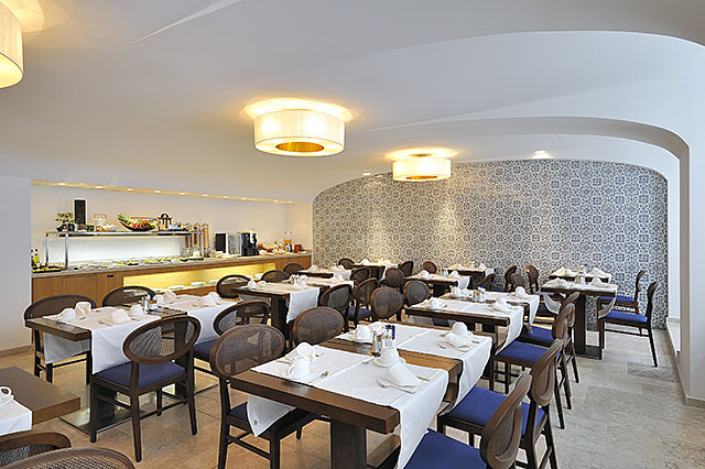 The restaurant Tapas&Friends at the hotel Vincci Baixa 4* Lisbon, Portugal.