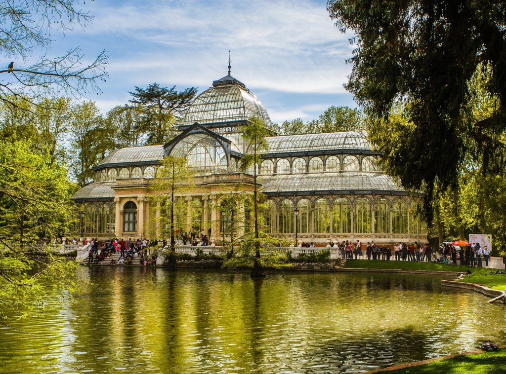 Palacio de Cristal en el Parque del Retiro de Madrid