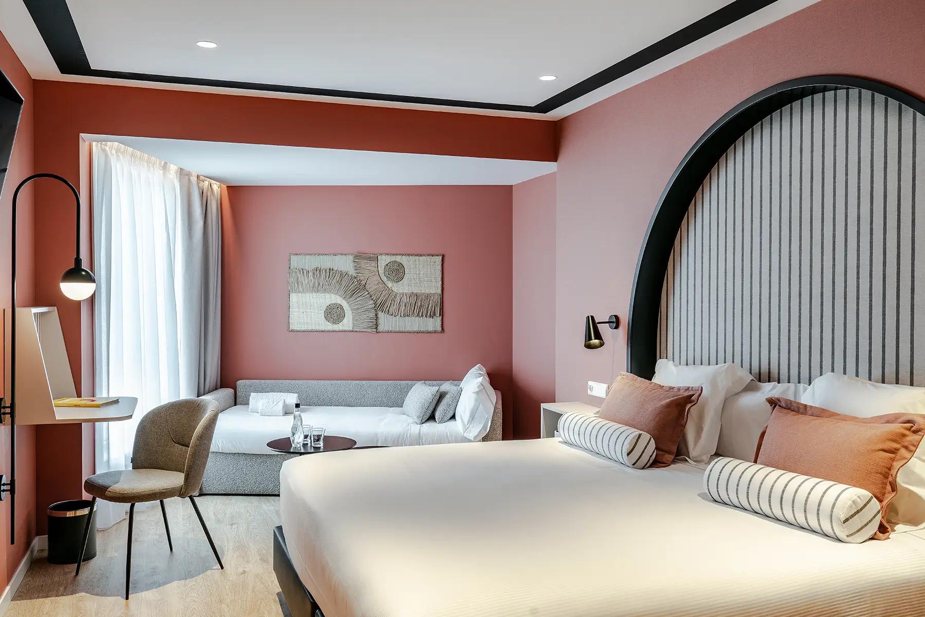 Habitación doble rosa Vincci Hoteles Habitación doble rosa Vincci Hoteles