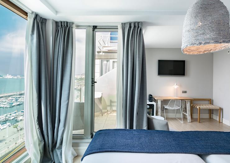 Chambre Double Vue Mer avec Terrasse Vincci Puertochico 4* Santander Chambre Double Vue Mer avec Terrasse Vincci Puertochico 4* Santander