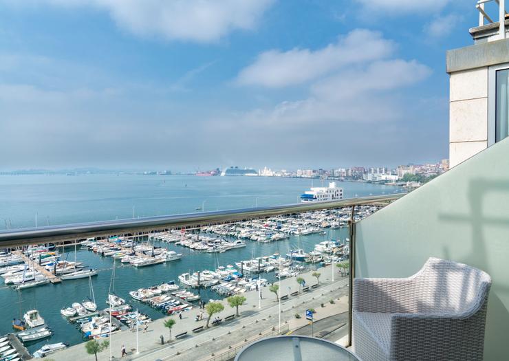 Chambre Double Vue Mer avec Terrasse Vincci Puertochico 4* Santander Chambre Double Vue Mer avec Terrasse Vincci Puertochico 4* Santander