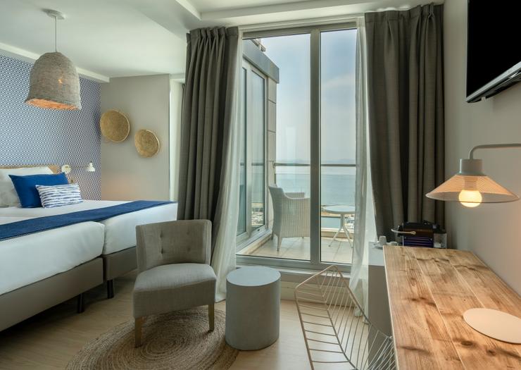 Chambre Double Vue Mer avec Terrasse Vincci Puertochico 4* Santander Chambre Double Vue Mer avec Terrasse Vincci Puertochico 4* Santander