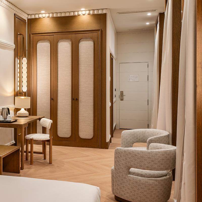 Superior-Zimmer mit Blick auf den Innenhof Vincci Soho 4* Madrid Superior-Zimmer mit Blick auf den Innenhof Vincci Soho 4* Madrid