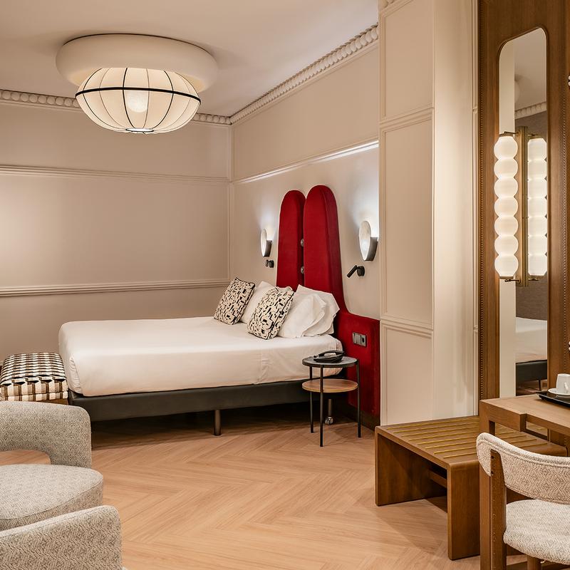 Superior-Zimmer mit Blick auf den Innenhof Vincci Soho 4* Madrid Superior-Zimmer mit Blick auf den Innenhof Vincci Soho 4* Madrid