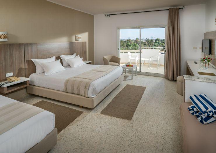 Quarto quádruplo com vista para o mar Vincci Helya Beach 4* Monastir Quarto quádruplo com vista para o mar Vincci Helya Beach 4* Monastir