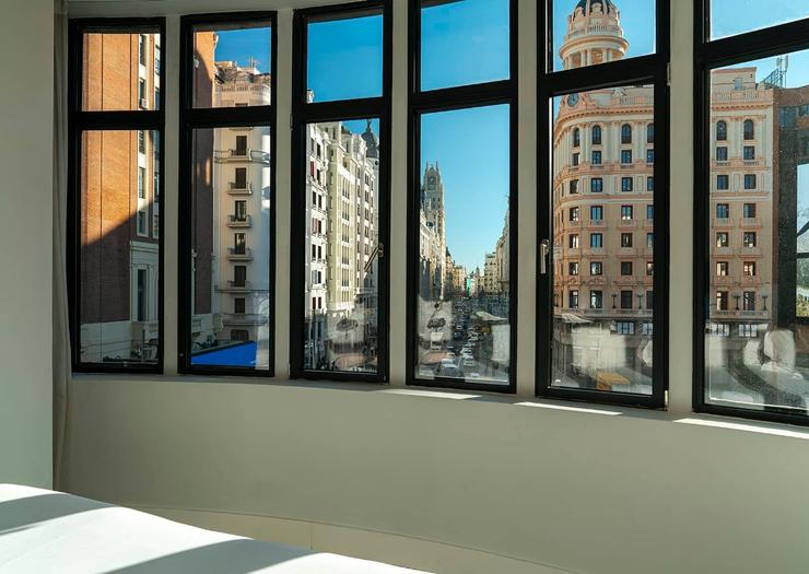 Deluxe Panorama-Zimmer Gran Vía Vincci Capitol 4* Madrid Deluxe Panorama-Zimmer Gran Vía Vincci Capitol 4* Madrid