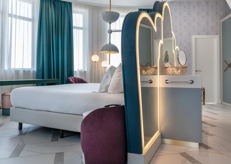 Deluxe Panorama-Zimmer Gran Vía Vincci Capitol 4* Madrid Deluxe Panorama-Zimmer Gran Vía Vincci Capitol 4* Madrid