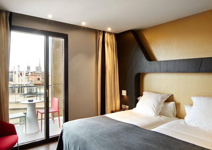 Habitacion estandar con terraza Vincci Gala 4* Barcelona Habitacion estandar con terraza Vincci Gala 4* Barcelona