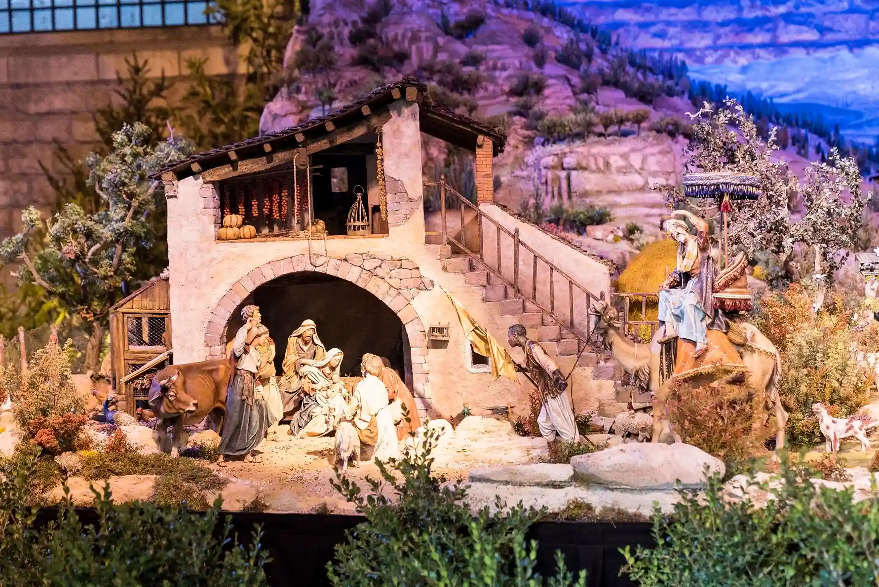 Christmas nativity scene at the Frederic Marès Museum.