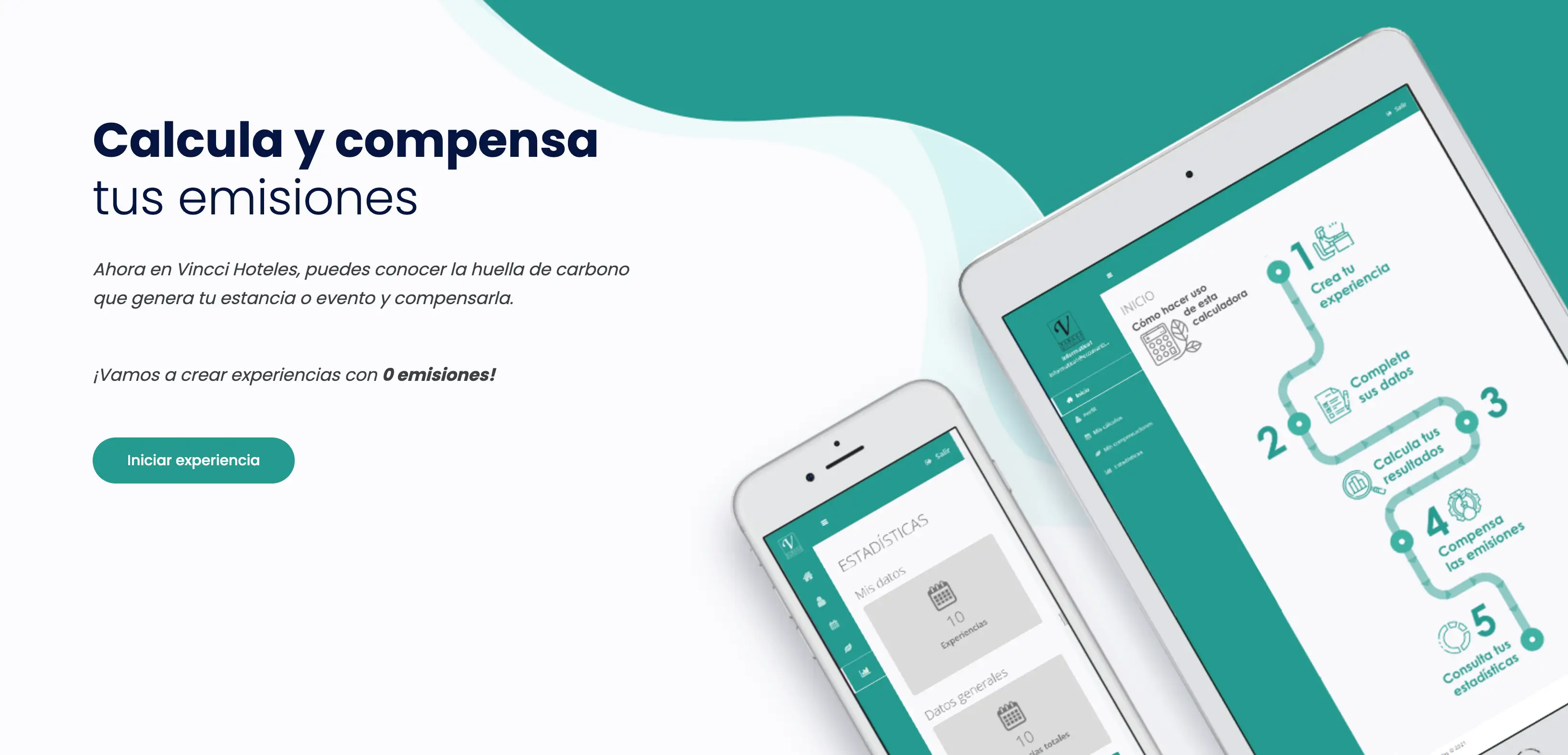 Calculadora de huella de carbono de Vincci