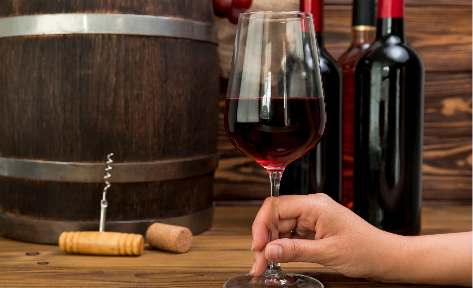 Una copa de vino tinto de Oporto