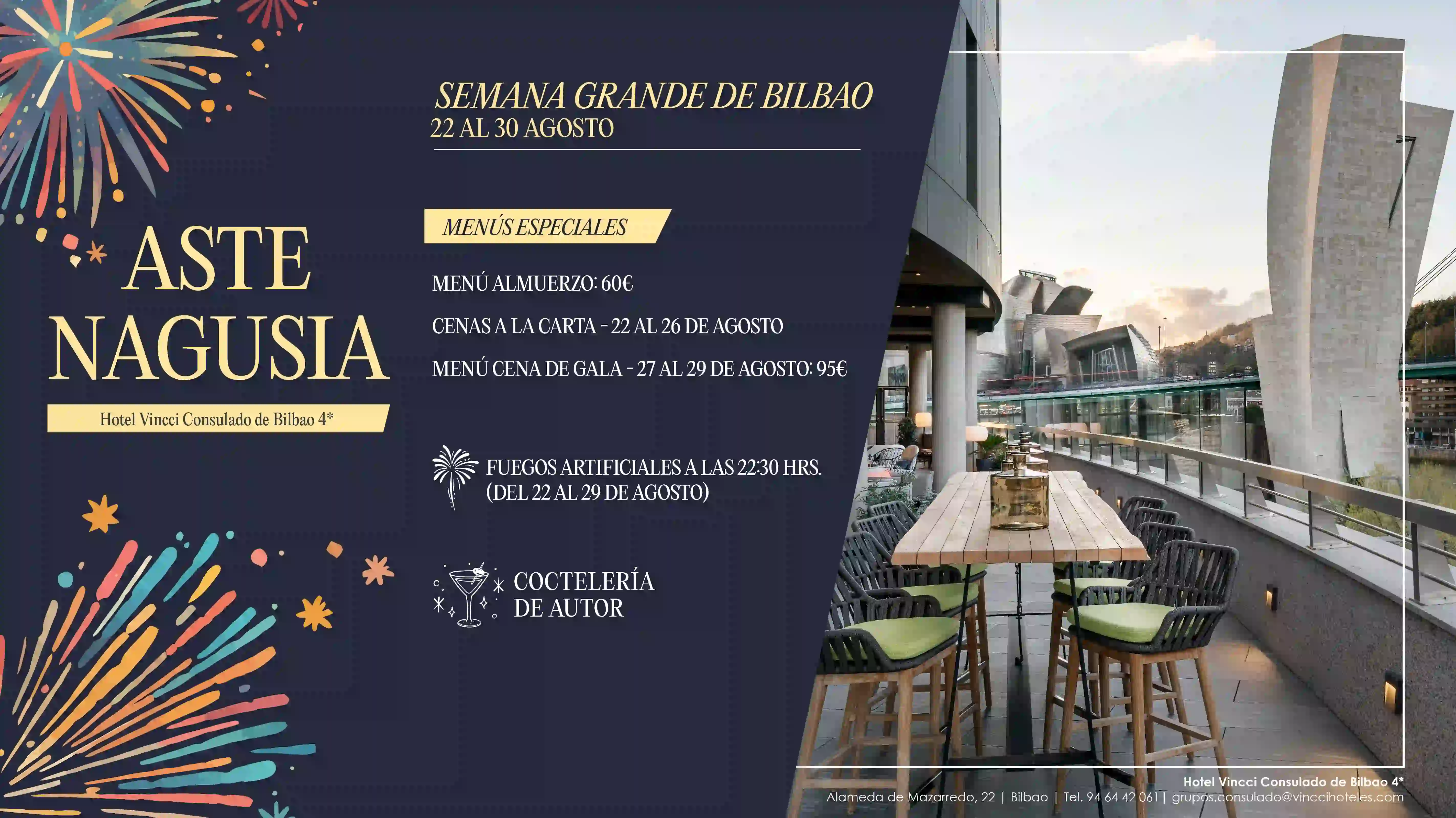 Creatividad menú Aste Nagusia 2026 del Restaurante Kondutxo