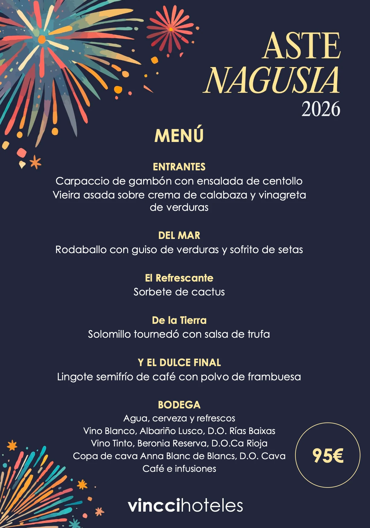 Creatividad menú Aste Nagusia 2026 del Restaurante Kondutxo