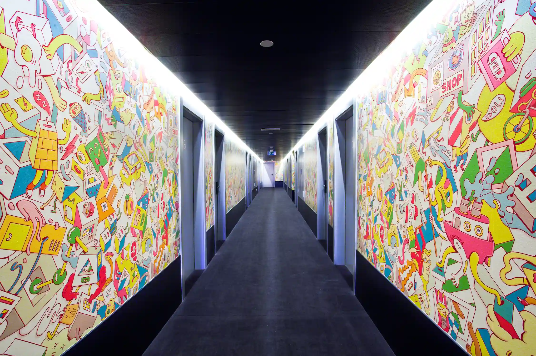 Corridor at the Vincci Bit 4* Hotel