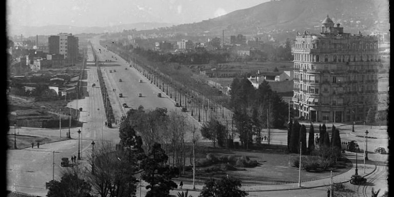 La avenida Diagonal y la plaza de Francesc Macià en 1934 / ARXIU FOTOGRÀFIC DE BARCELONA