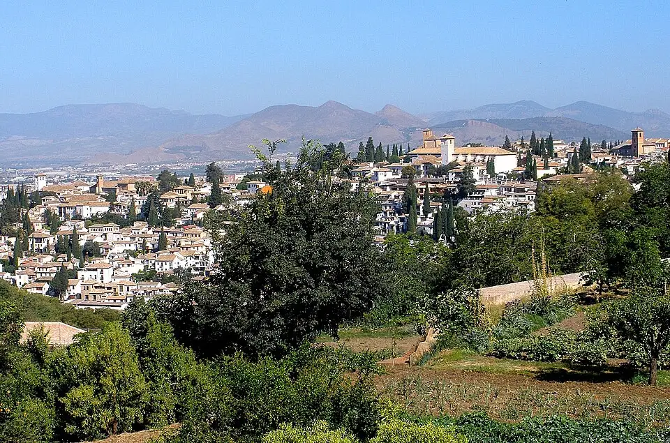Vista del Albaicín desde el Generalife (Granada)