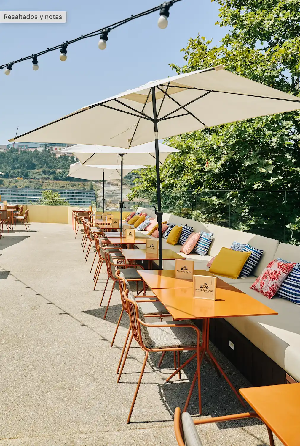 Terraza Douro Sky del Hotel Vincci Porto 4*