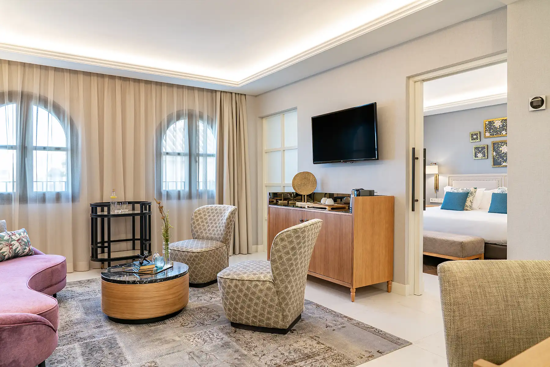 Salón Junior Suite del Hotel Vincci Molviedro 4*
