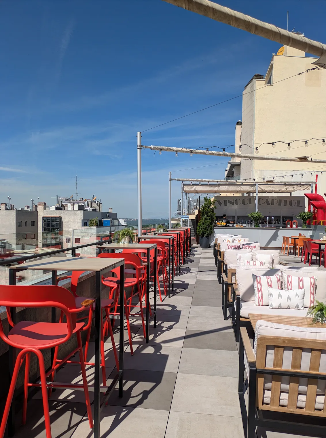Madrid rooftop terrace Capitol Rooftop