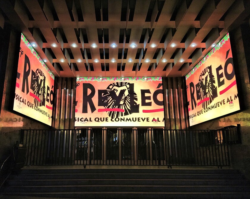 Musicales en España. Cartel del Rey León