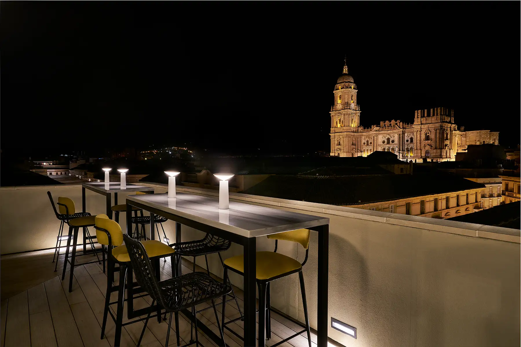 Terraza del Vincci Larios Diez, en Málaga