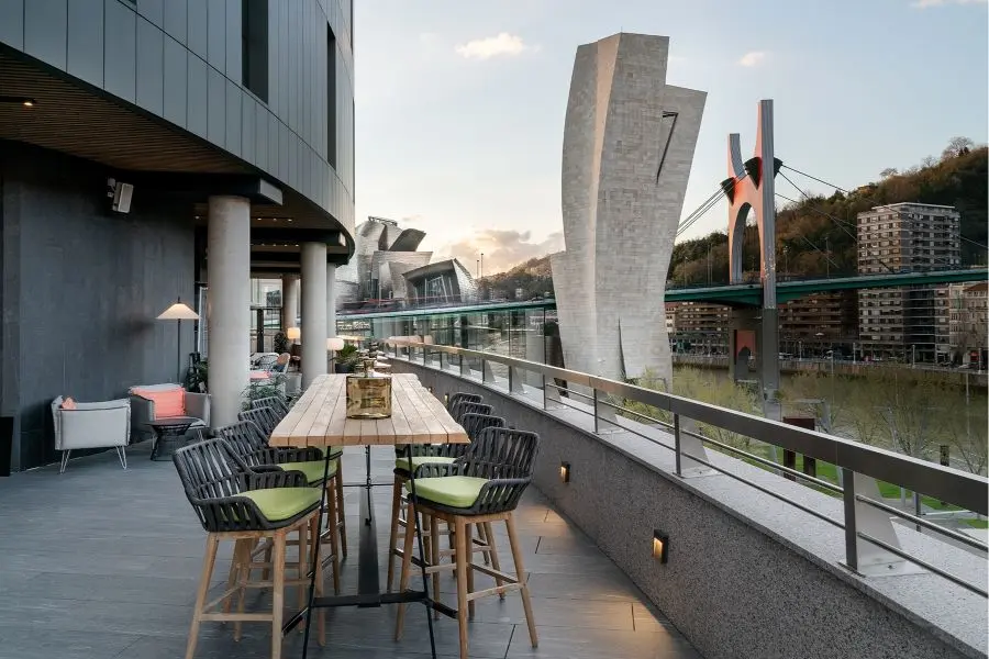 Terraza del Hotel Vincci Consulado de Bilbao