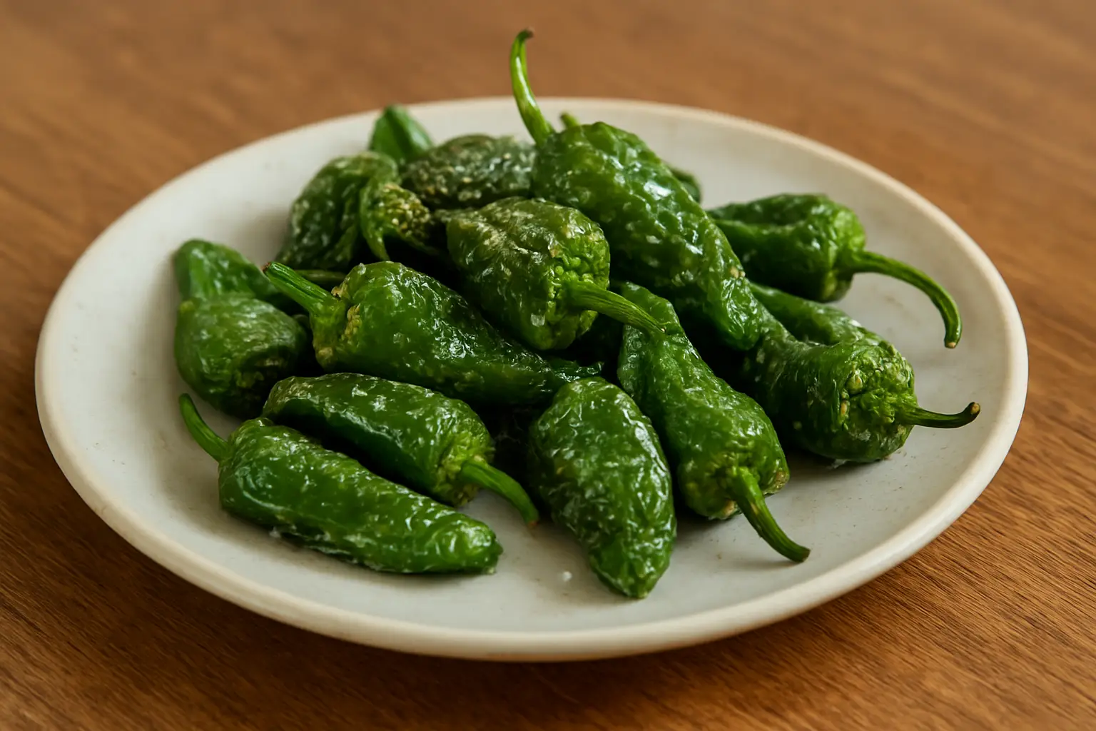 Tapa de pimientos del padrón