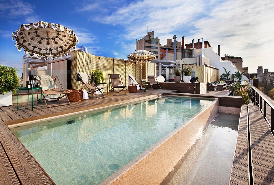 Piscina Rooftop Vincci Gala 4* Barcelona