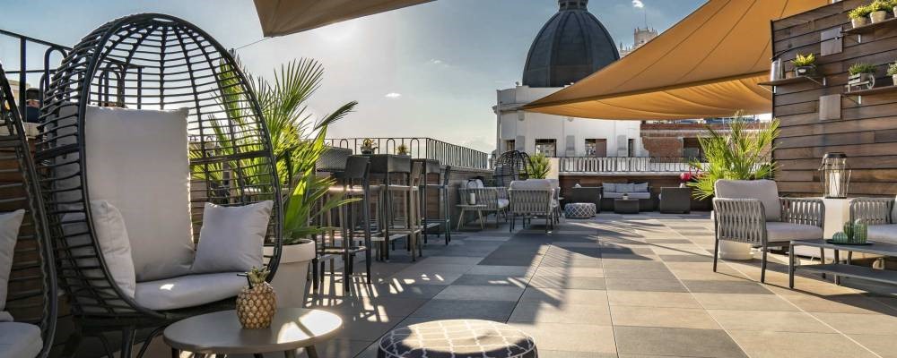Terraza del hotel Vincci Vía 66 de Madrid