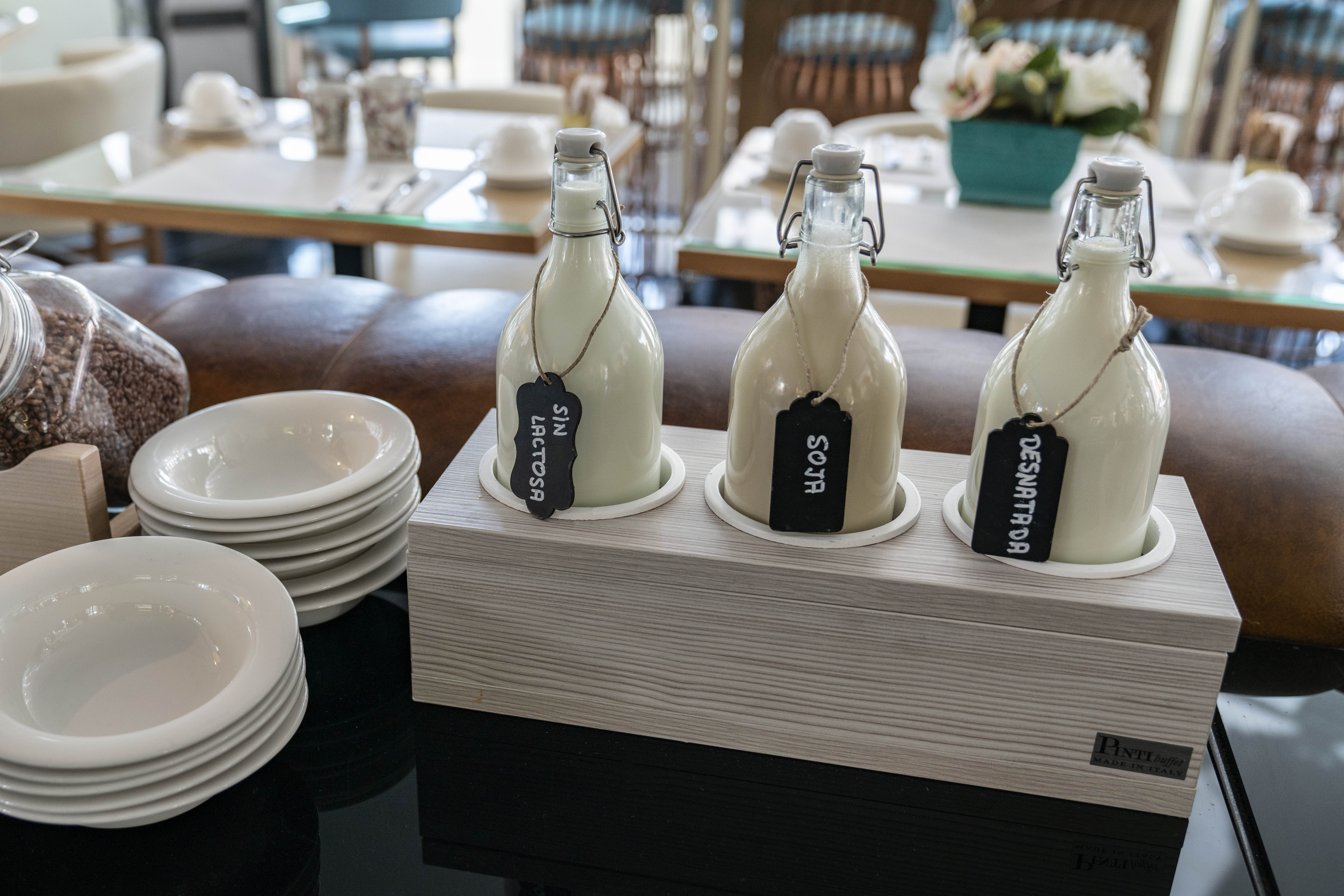 Distintos tipos de leche en Vincci Capitol