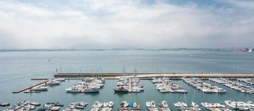 vistas a la zona marítima desde el hotel vincci