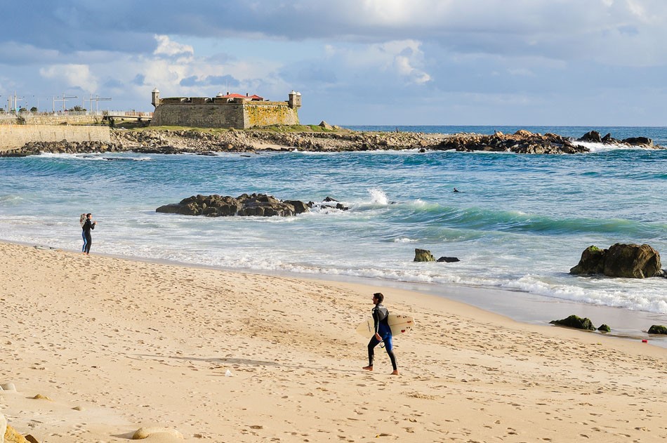 Playa de Matosinhos en Oporto