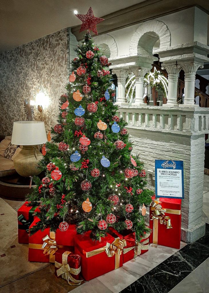arbol de navidad solidario de vincci hoteles
