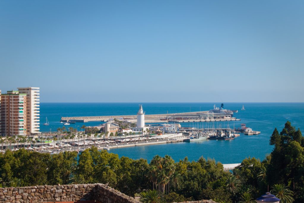 Panorámica de la ciudad de Málaga