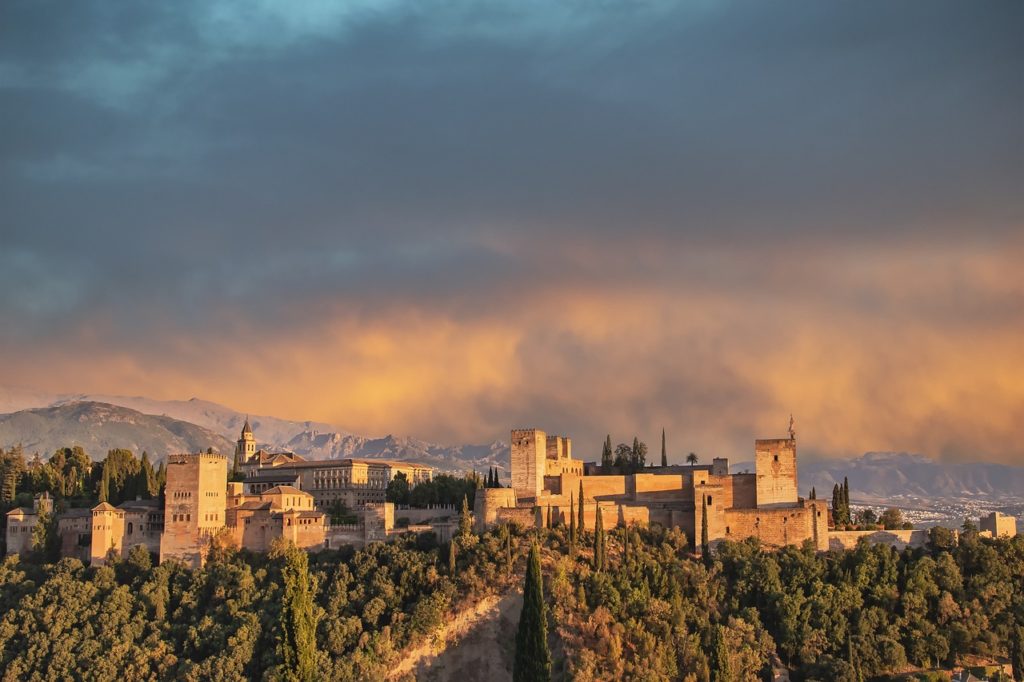 Atardecer sobre la Alhambra