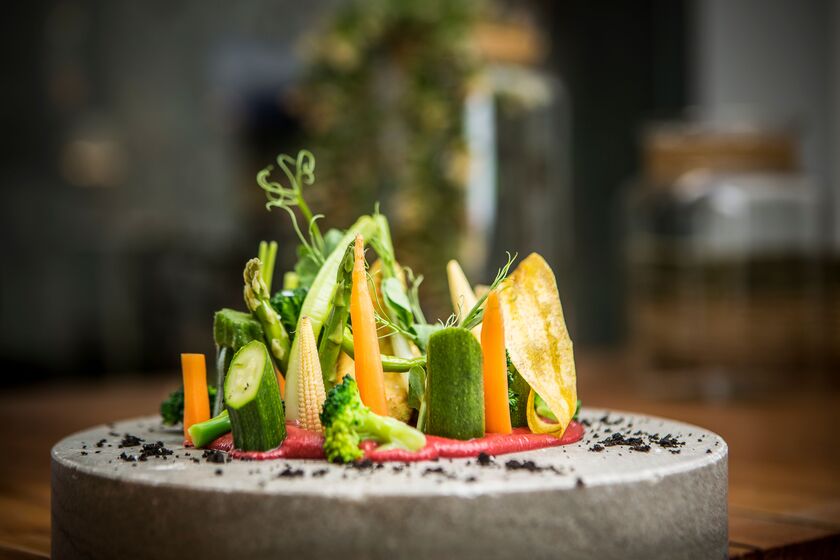 parrillada de verduras como plato de dieta post verano