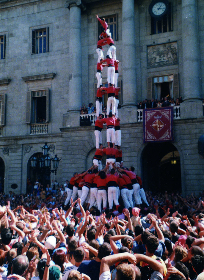 casteller en las fiestas de la Mercè
