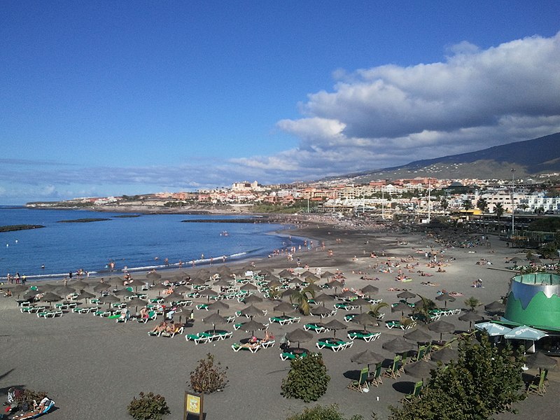 Playa de Fañabé en Costa de Adeje Tenerife