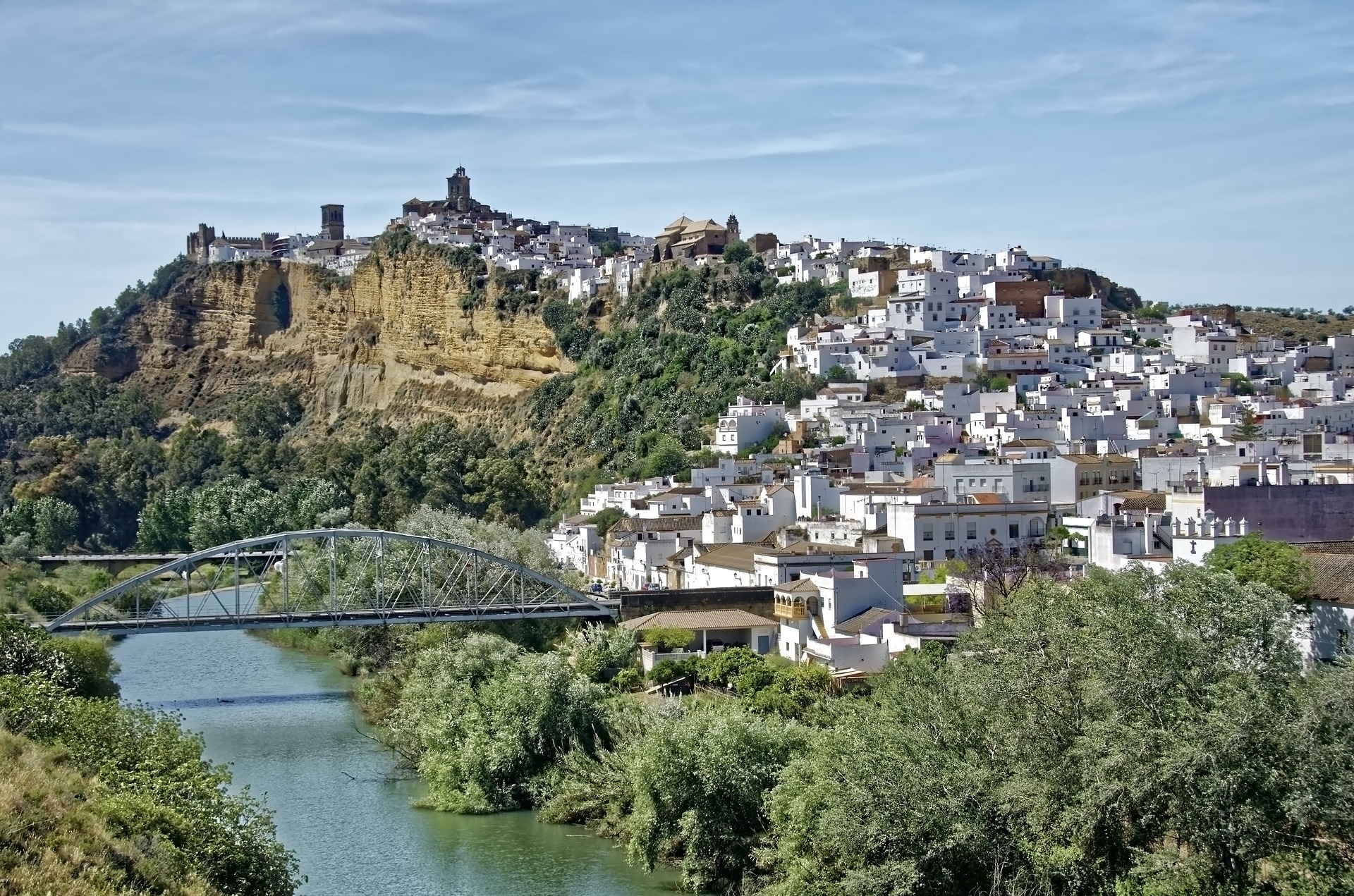 Panoramica de arcos de la frontera en cadiz
